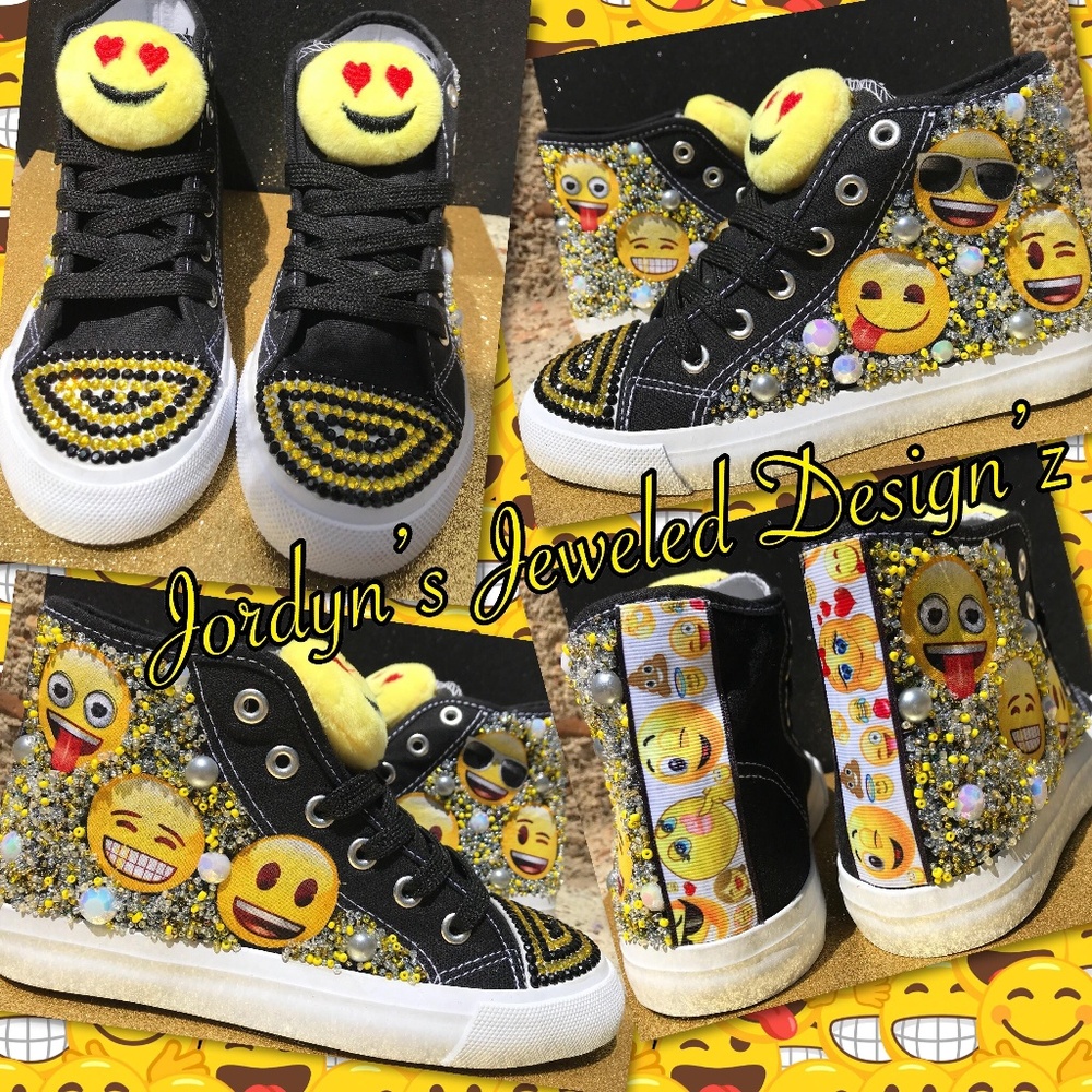 Custom Designed Emoji shoes